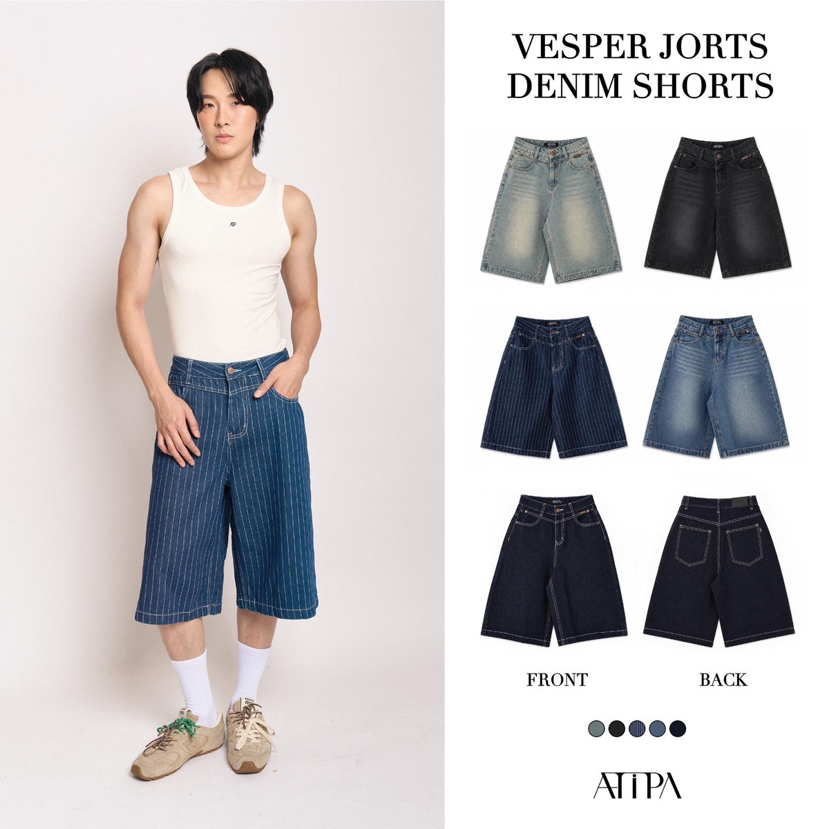 ATIPA - Vesper Jorts Denim Shorts