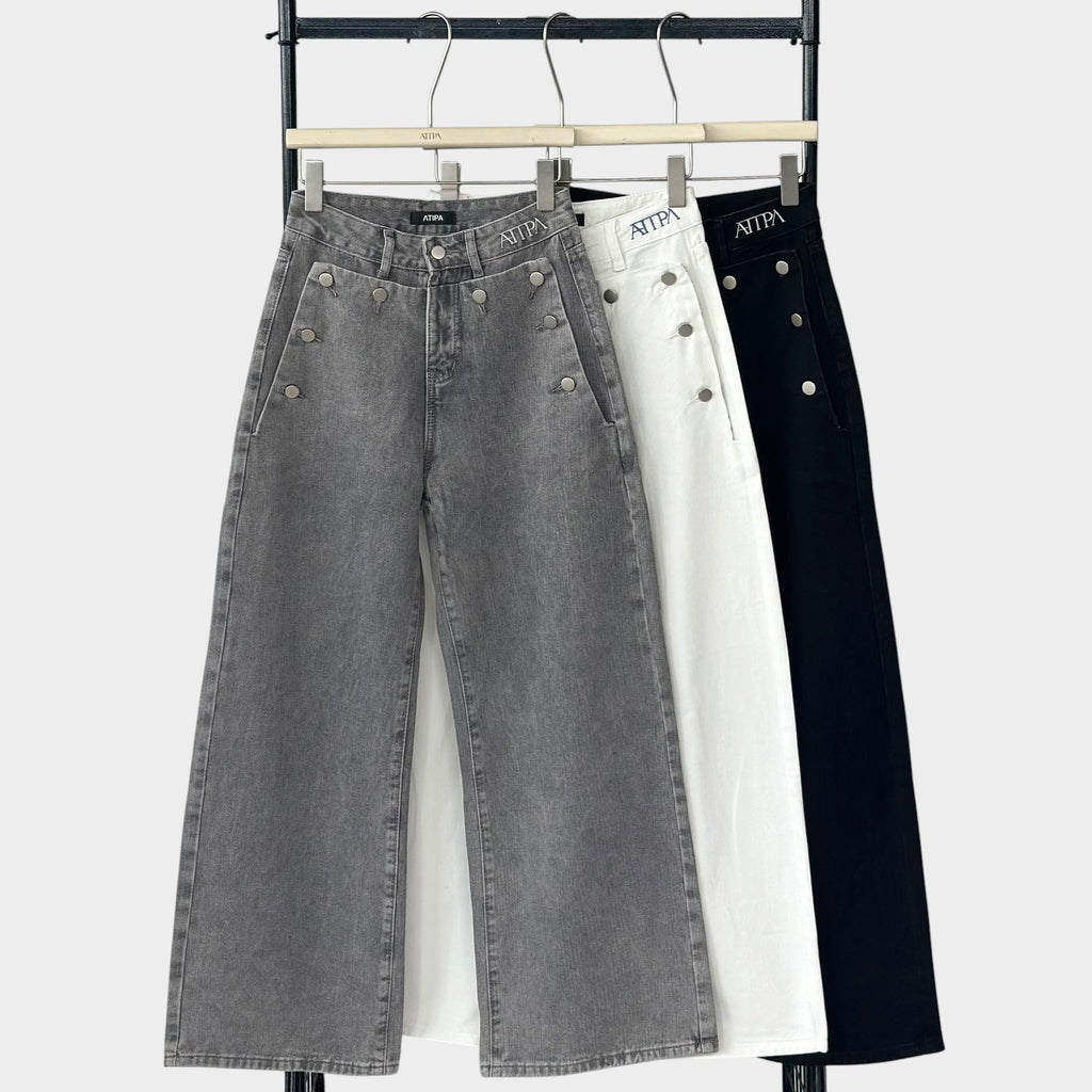 ATIPA - Rivets Studded Jeans