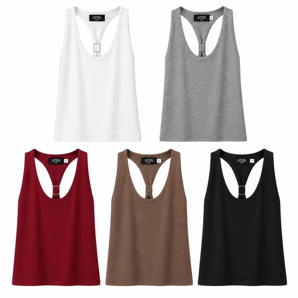 ATIPA - Gold Ring Racerback Top