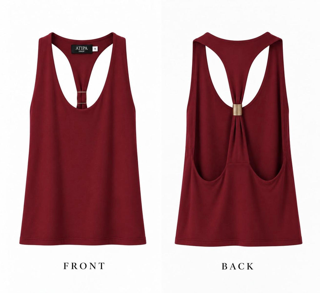 ATIPA - Gold Ring Racerback Top