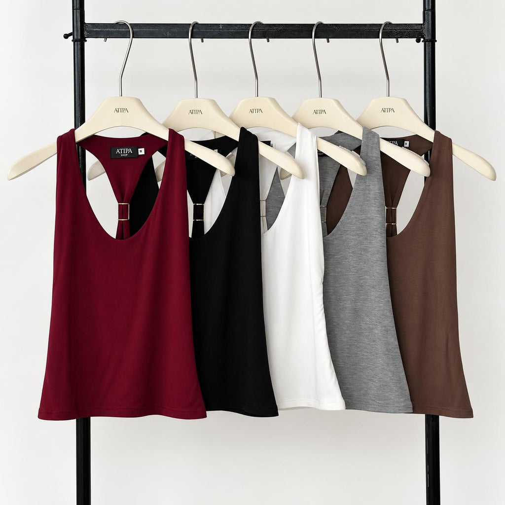 ATIPA - Gold Ring Racerback Top