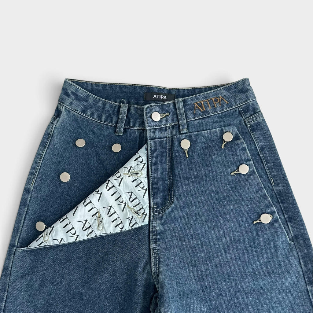 ATIPA - Rivets Studded Jeans
