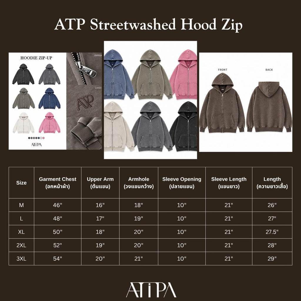 ATIPA - ATP Streetwashed Hood Zip
