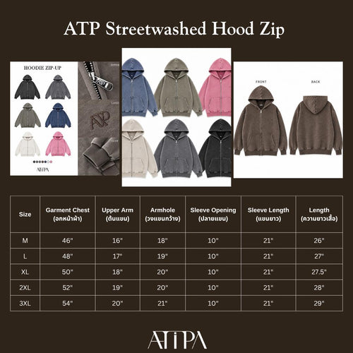 ATIPA - ATP Streetwashed Hood Zip