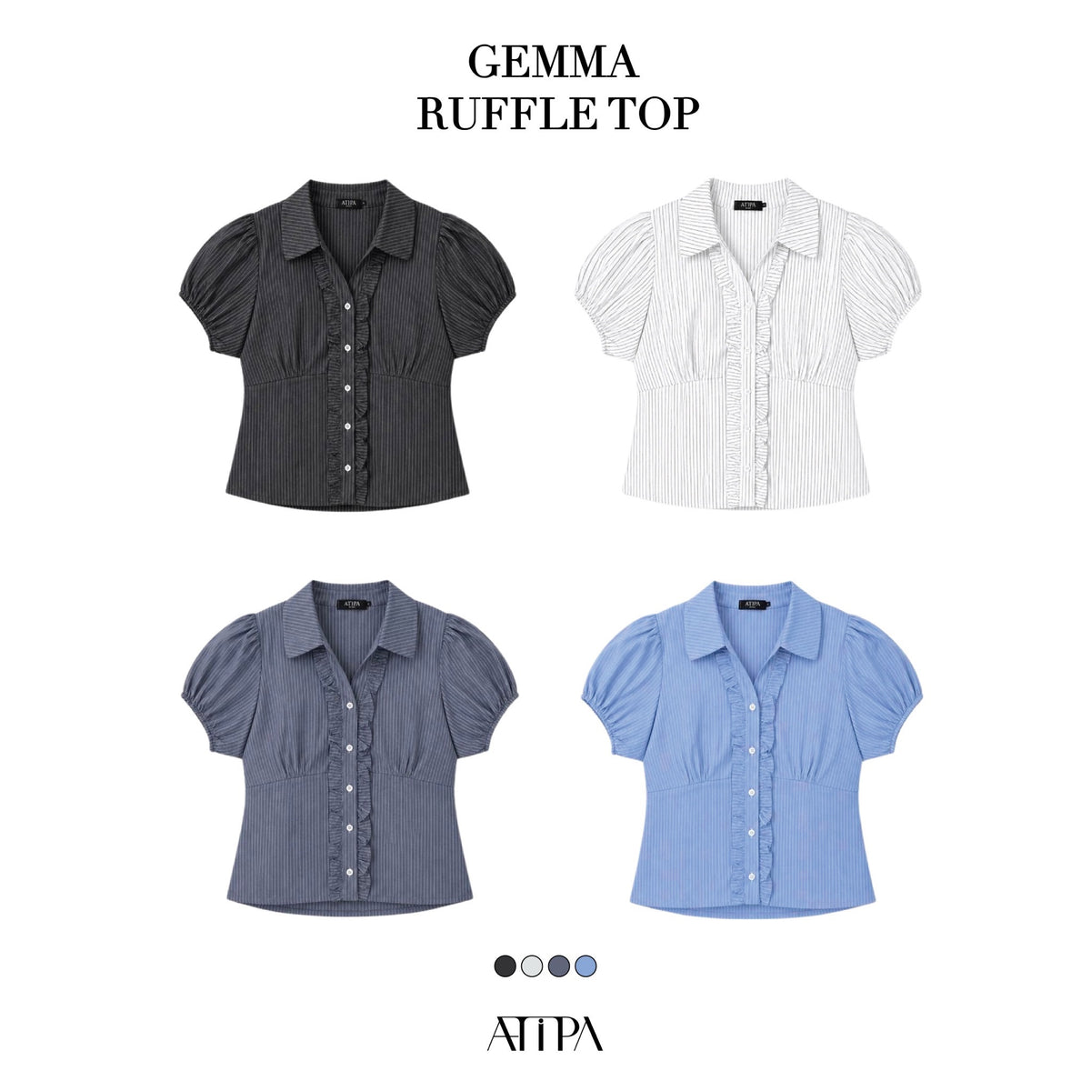 ATIPA - Gemma Ruffle Top