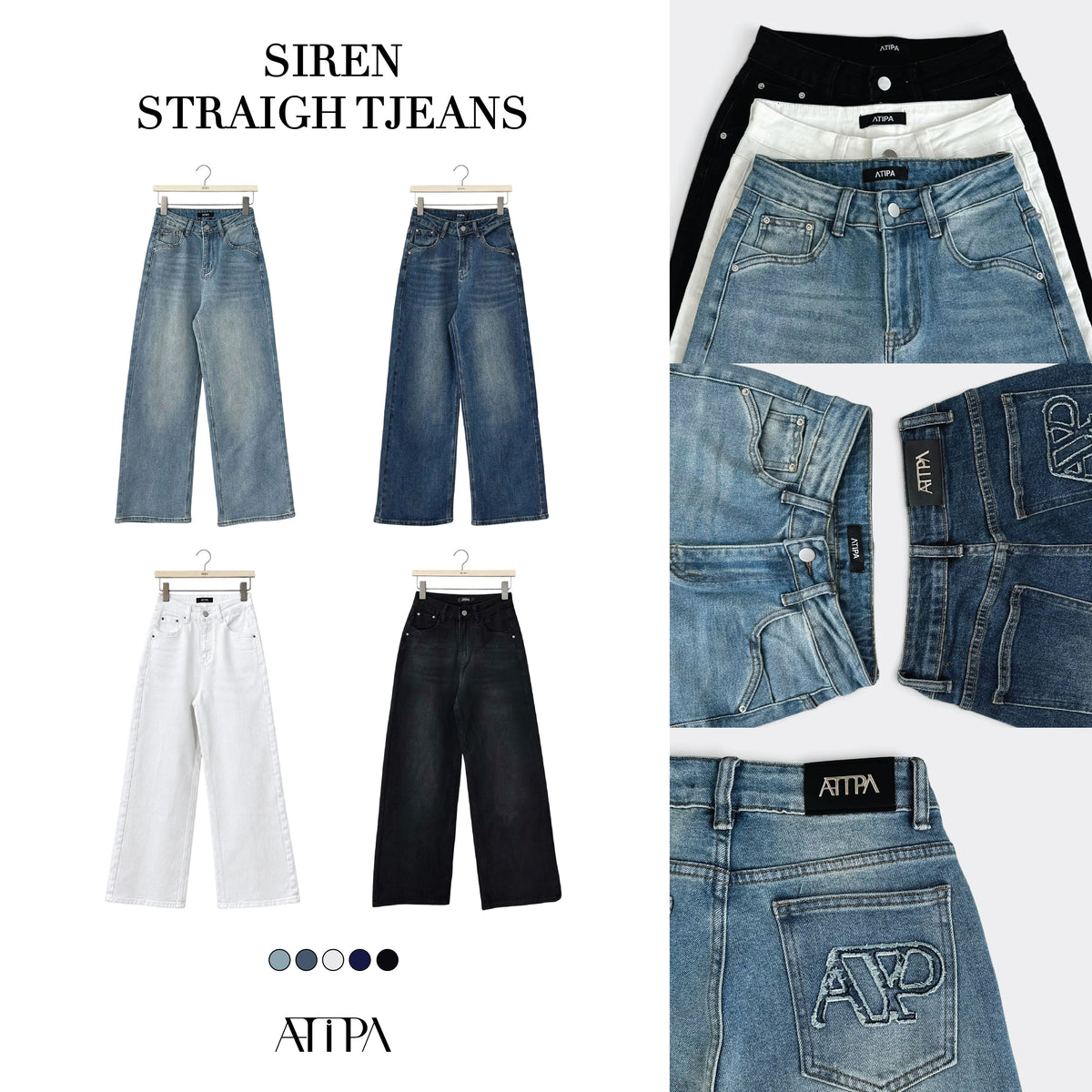 ATIPA - Siren Straight Jeans